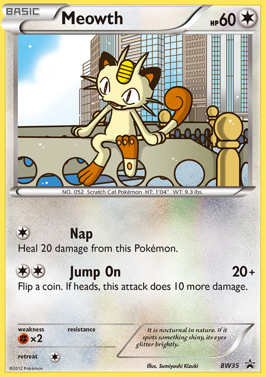 Meowth – Black & White Promos