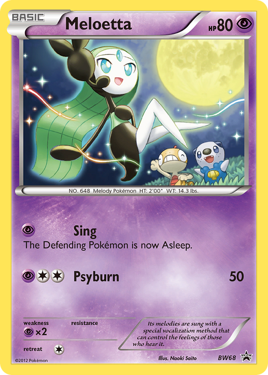 Meloetta – Black & White Promos
