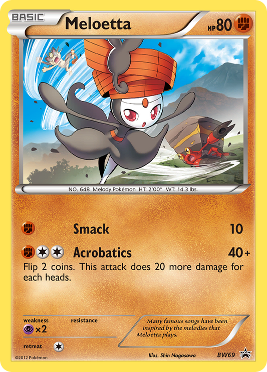 Meloetta – Black & White Promos