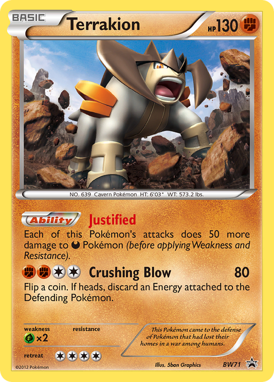 Terrakion – Black & White Promos