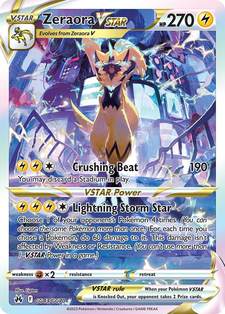 Zeraora VSTAR – Crown Zenith Galarian Gallery