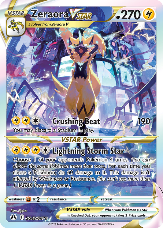 Zeraora VSTAR – Crown Zenith Galarian Gallery