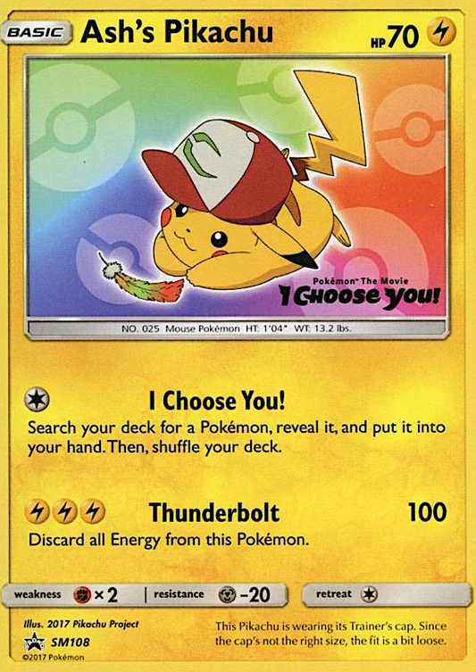 Ash's Pikachu – SM Black Star Promos