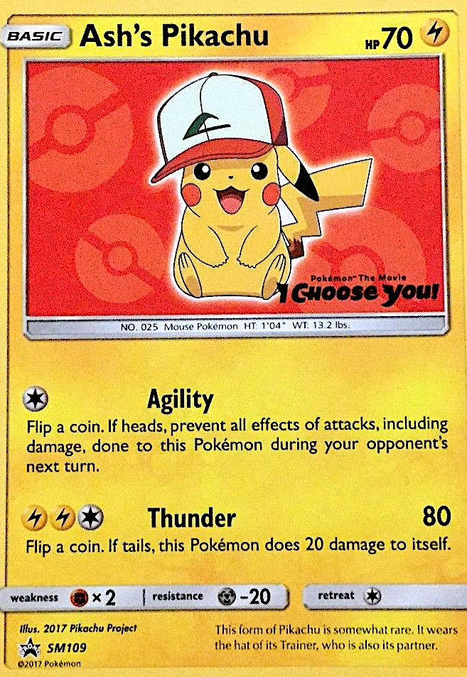 Ash's Pikachu – SM Black Star Promos