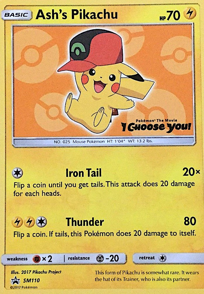 Ash's Pikachu – SM Black Star Promos
