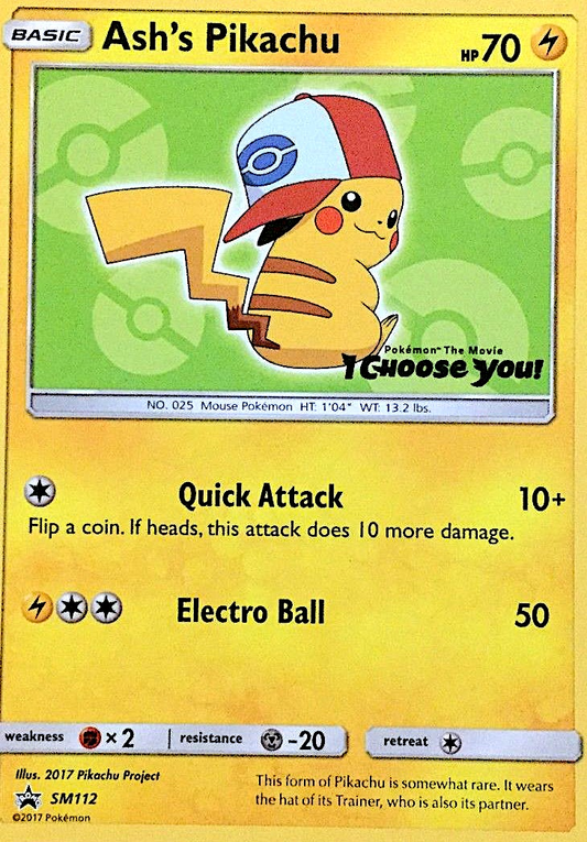 Ash's Pikachu – SM Black Star Promos