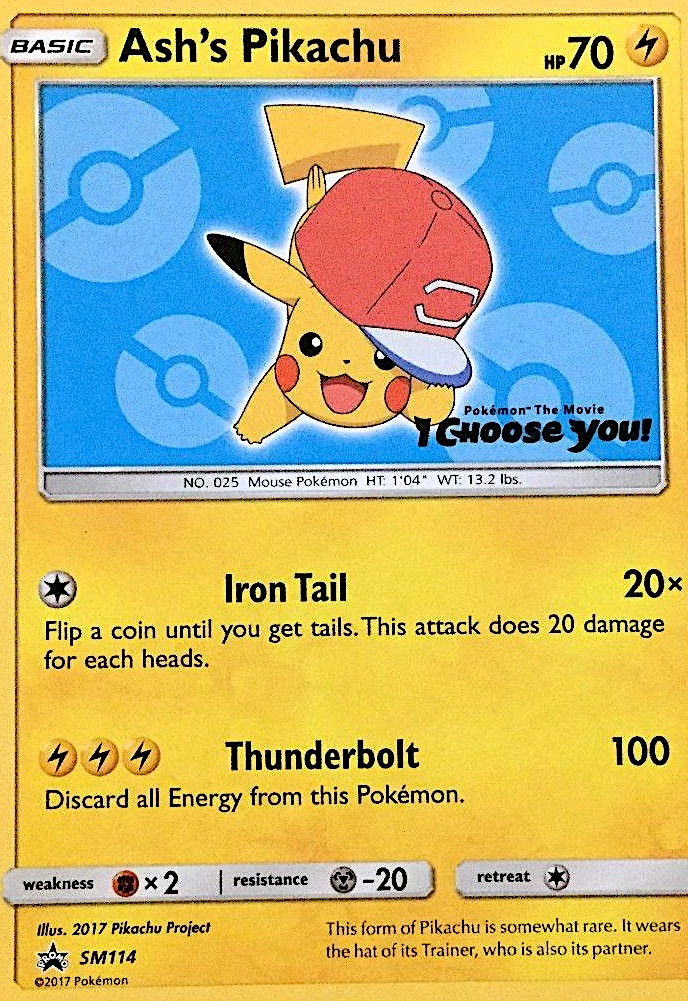 Ash's Pikachu – SM Black Star Promos