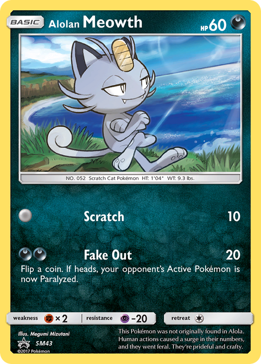 Alolan Meowth – SM Black Star Promos