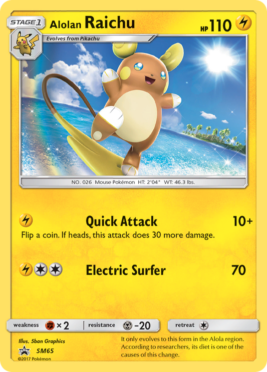 Alolan Raichu – SM Black Star Promos