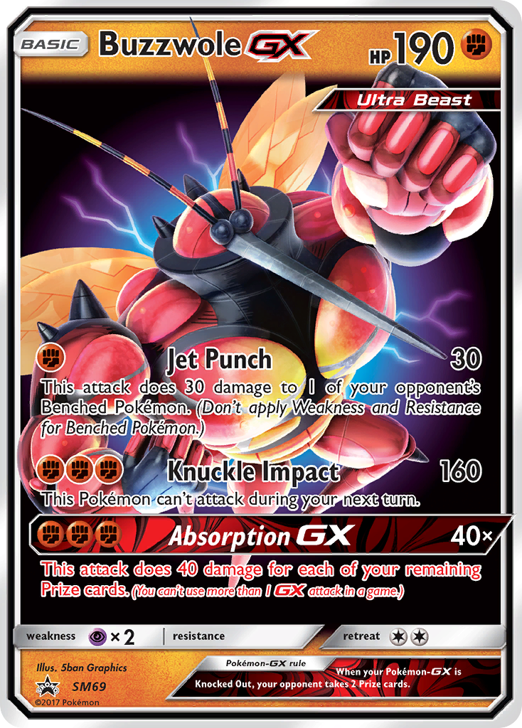 Buzzwole-GX – SM Black Star Promos