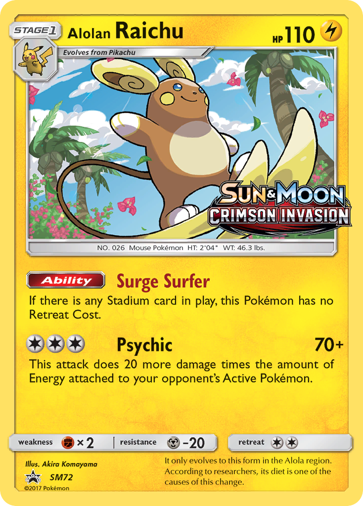 Alolan Raichu – SM Black Star Promos