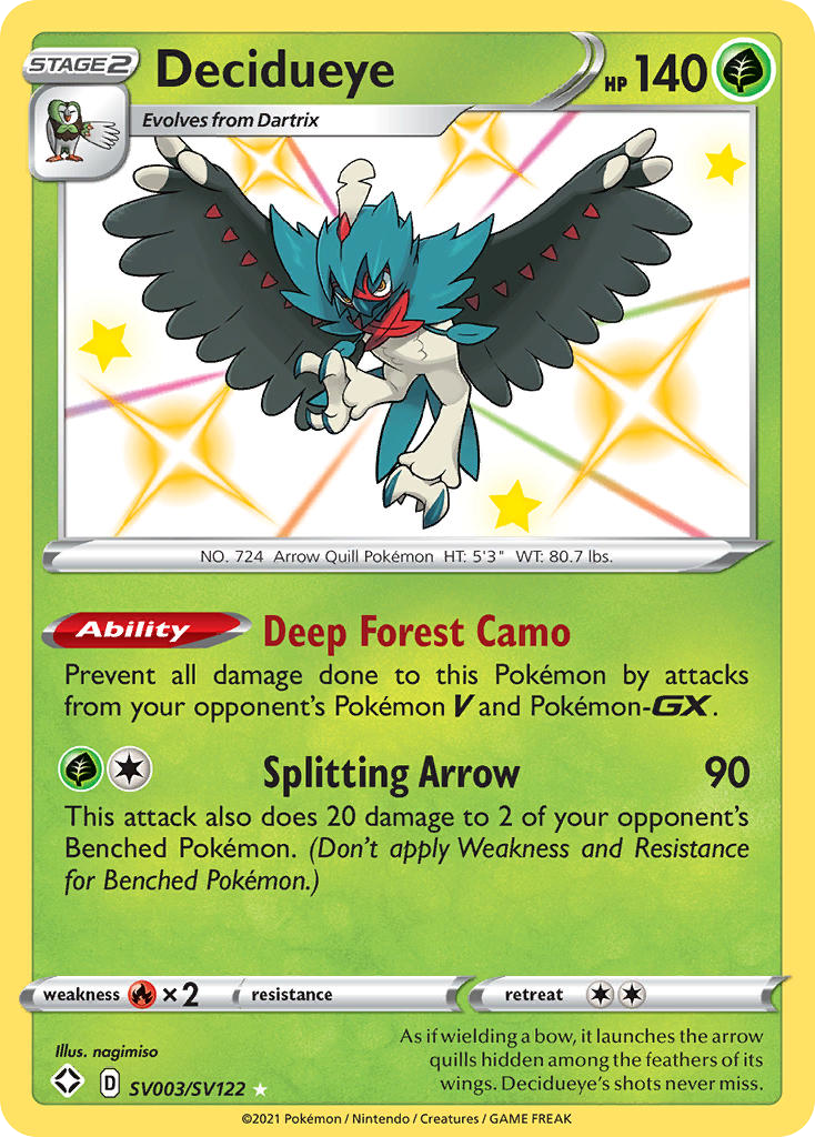 Decidueye – Shining Fates Shiny Vault