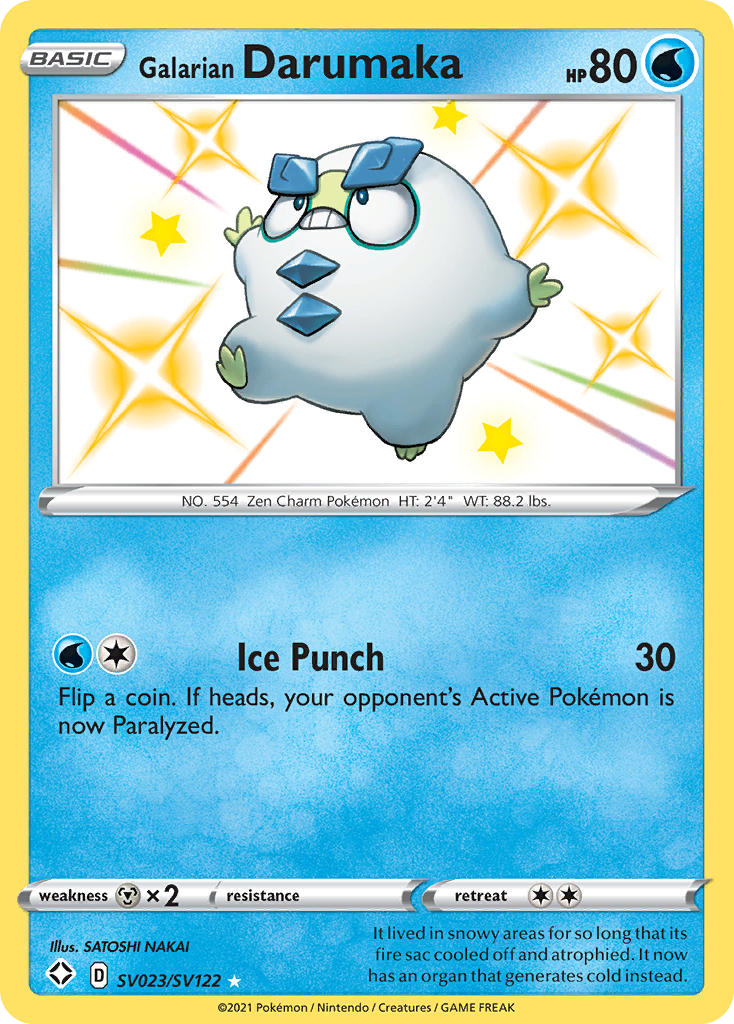 Galarian Darumaka – Shining Fates Shiny Vault