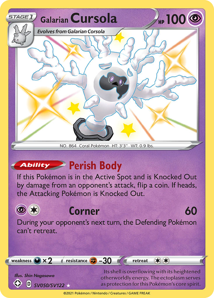 Galarian Cursola – Shining Fates Shiny Vault