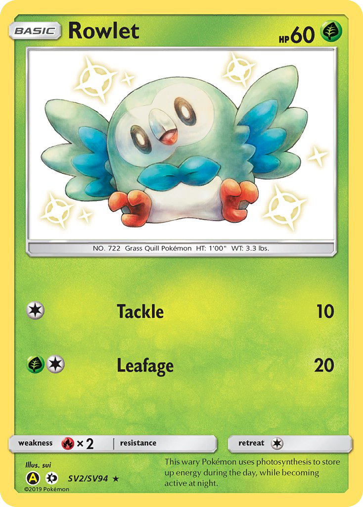 Rowlet – Hidden Fates Shiny Vault