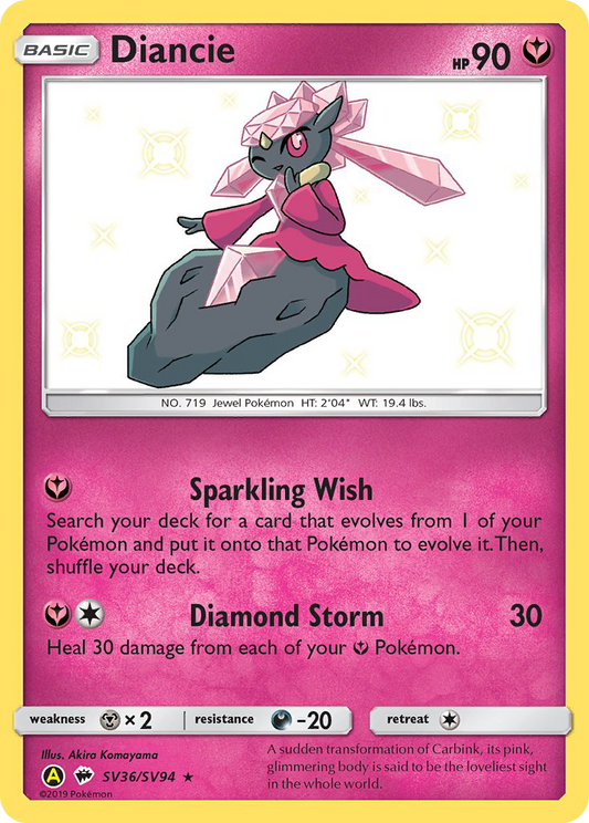 Diancie – Hidden Fates Shiny Vault