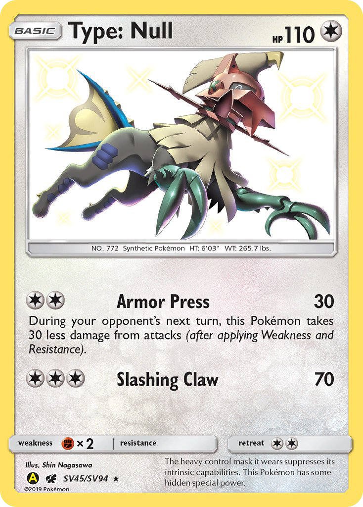 Type: Null – Hidden Fates Shiny Vault