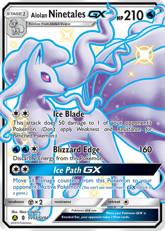 Alolan Ninetales-GX – Hidden Fates Shiny Vault