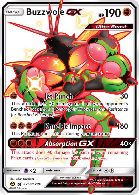 Buzzwole-GX – Hidden Fates Shiny Vault
