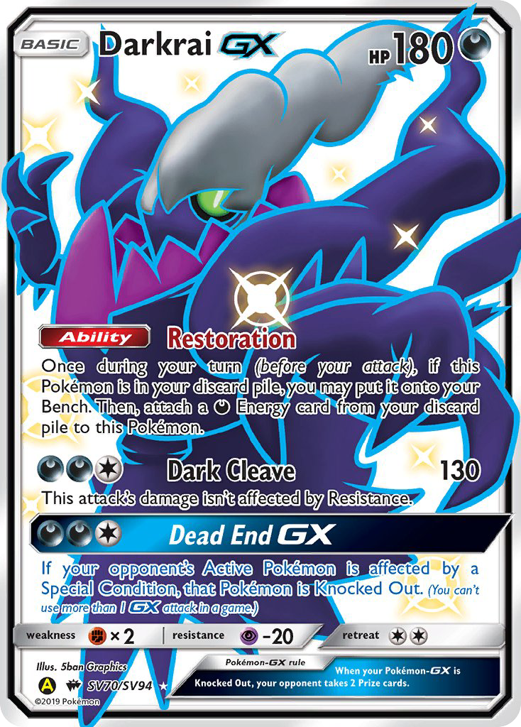 Darkrai-GX – Hidden Fates Shiny Vault