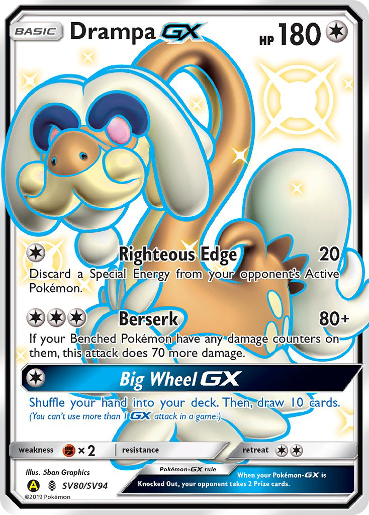 Drampa-GX – Hidden Fates Shiny Vault