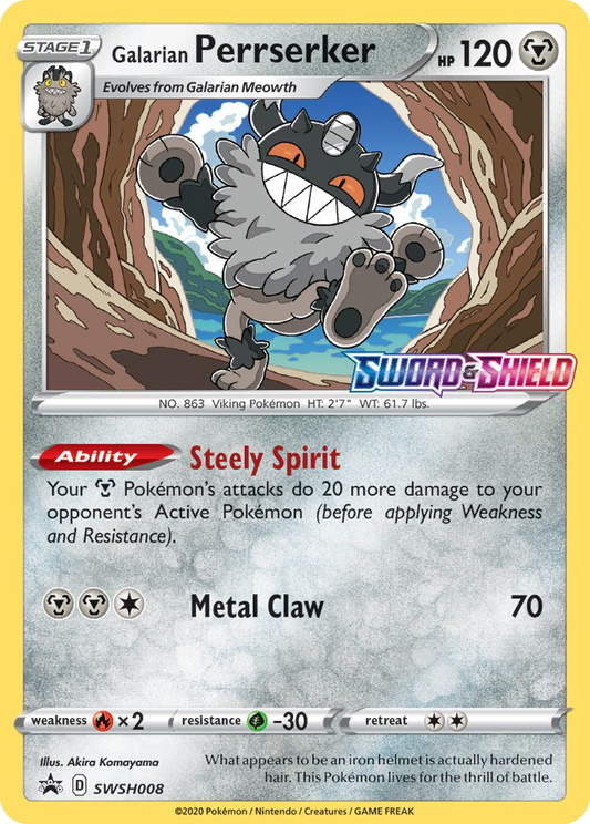 Galarian Perrserker – Sword & Shield Promos