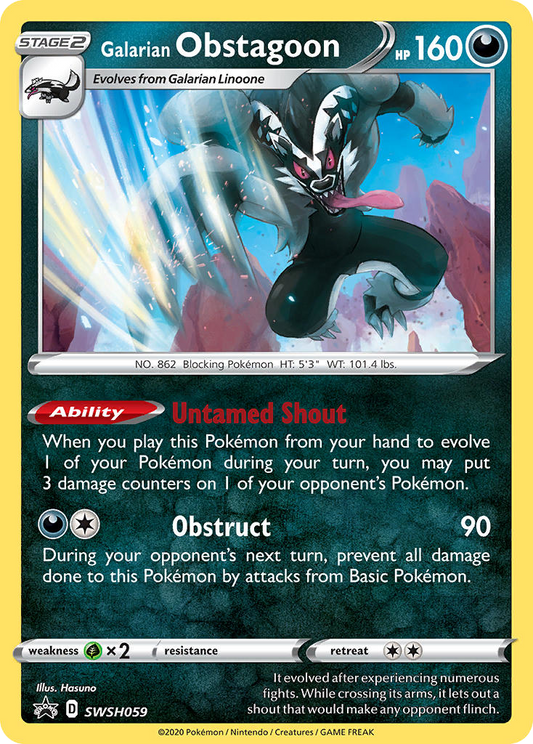 Galarian Obstagoon – Sword & Shield Promos