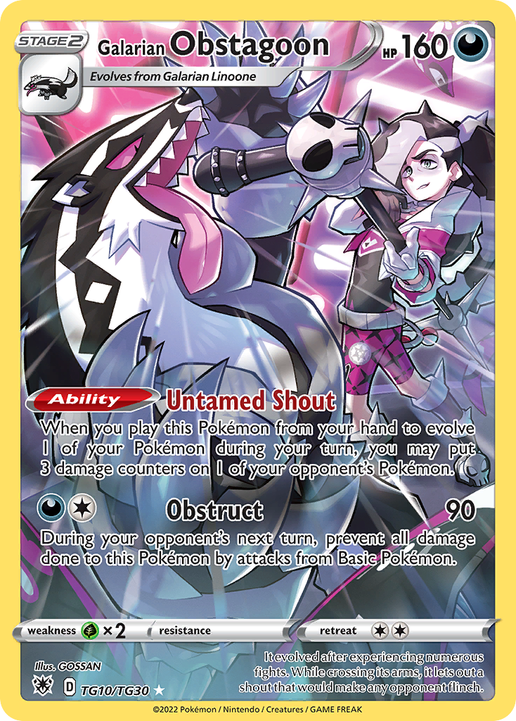 Galarian Obstagoon – Astral Radiance Trainer Gallery