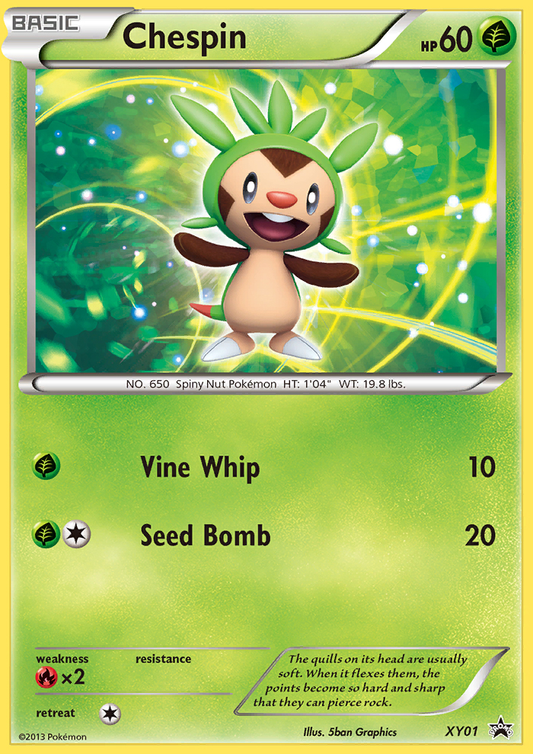 Chespin – XY Black Star Promos