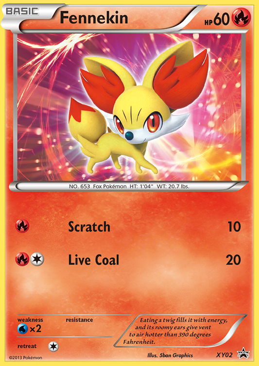 Fennekin – XY Black Star Promos