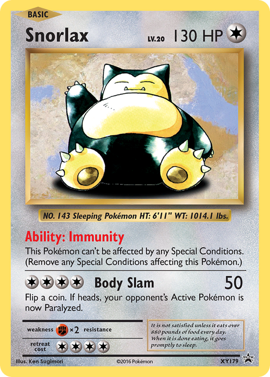Snorlax – XY Black Star Promos