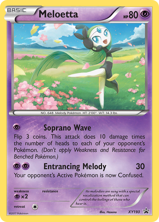 Meloetta – XY Black Star Promos