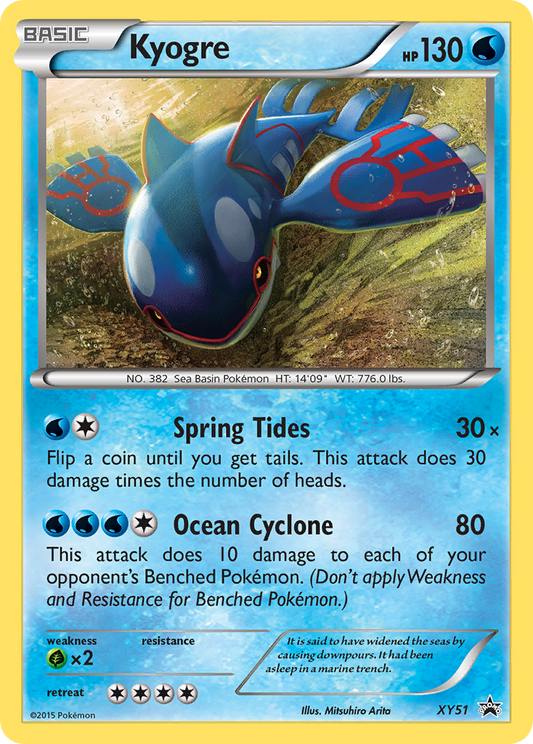 Kyogre – XY Black Star Promos