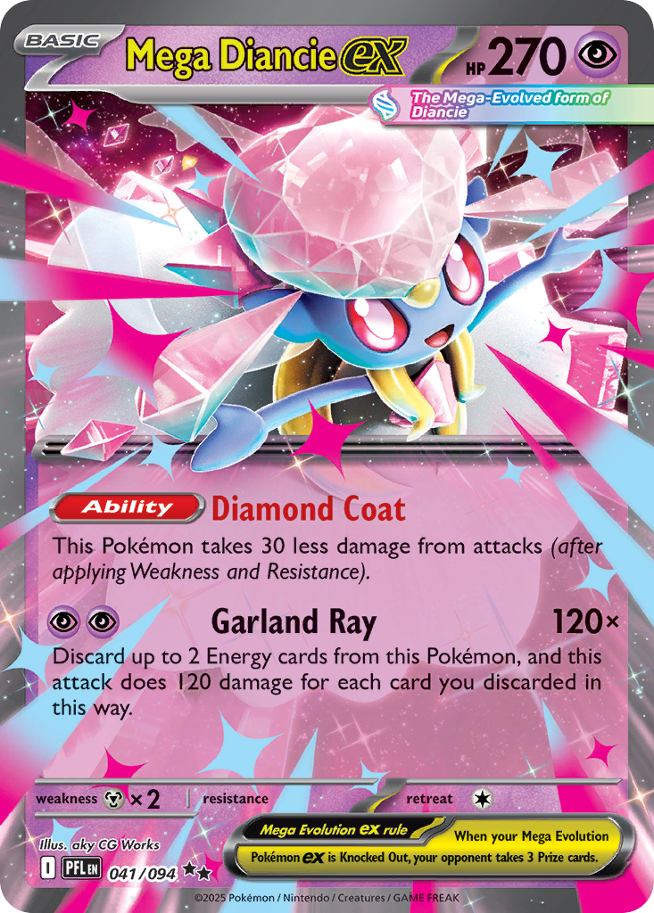 Mega Diancie ex – Phantasmal Flames