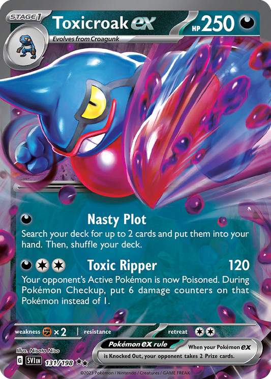 Toxicroak ex – Scarlet & Violet