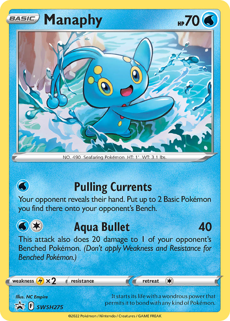 Manaphy – SWSH Black Star Promos