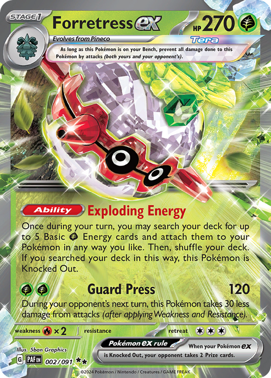 Forretress ex – Paldean Fates
