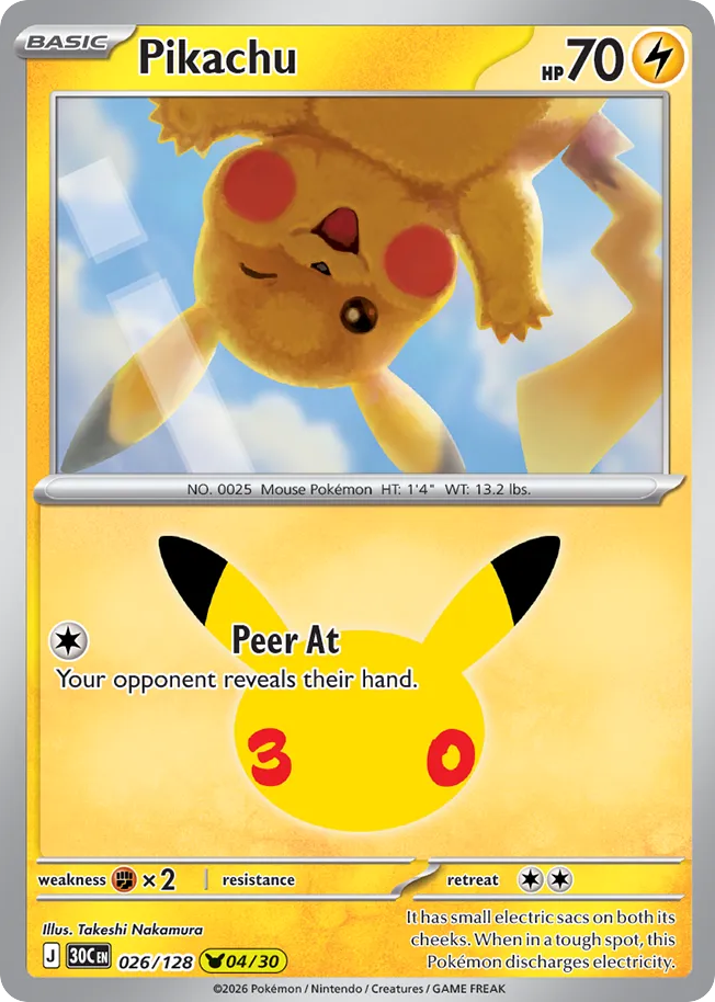 Pikachu – 30th Celebration