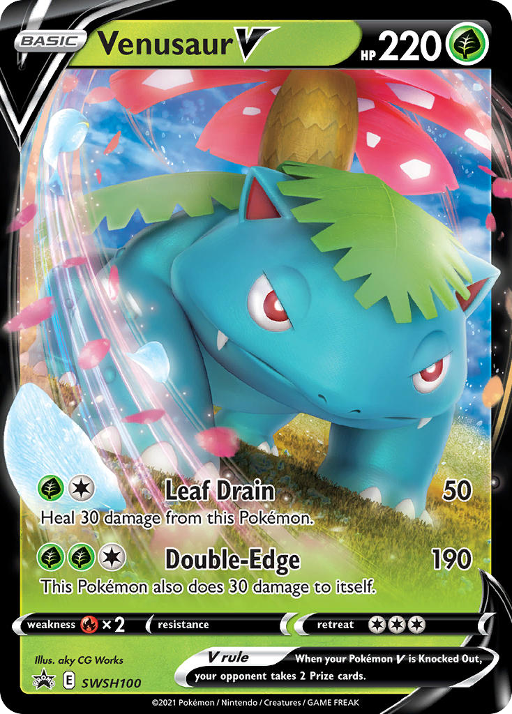 Venusaur V – SWSH Black Star Promos