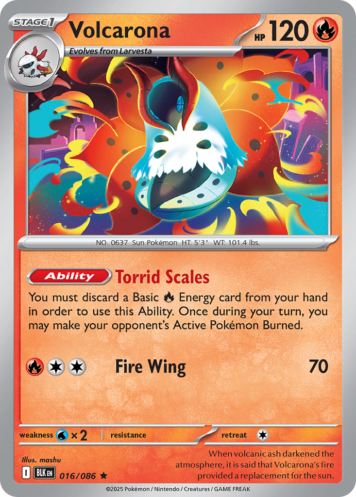 Volcarona – Black Bolt