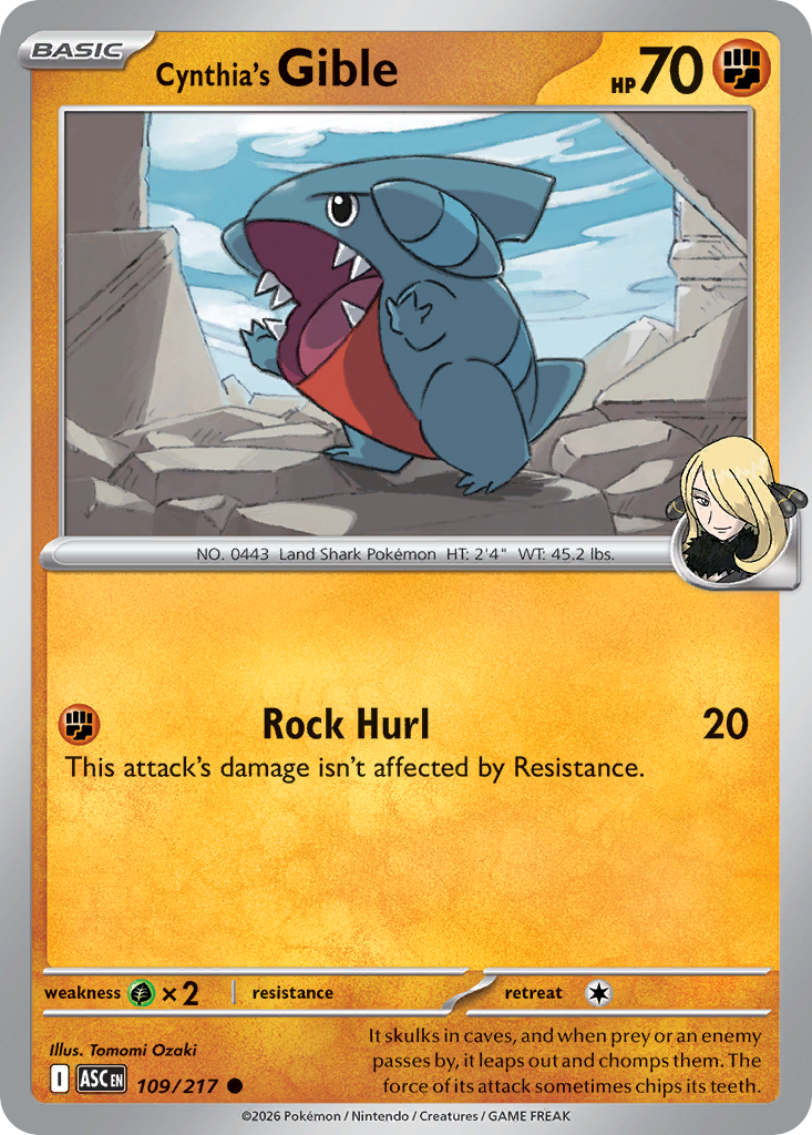Cynthia's Gible – Ascended Heroes
