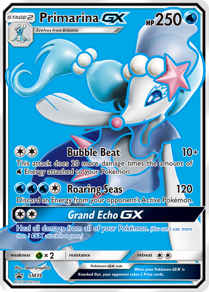 Primarina-GX – SM Black Star Promos