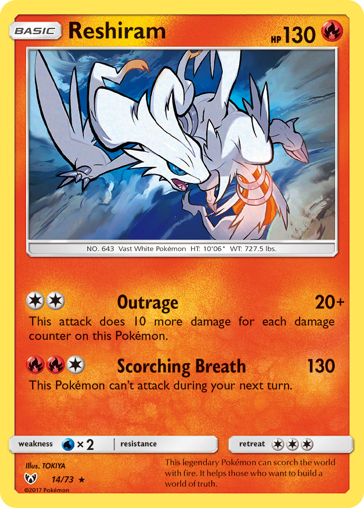 Reshiram – Shining Legends