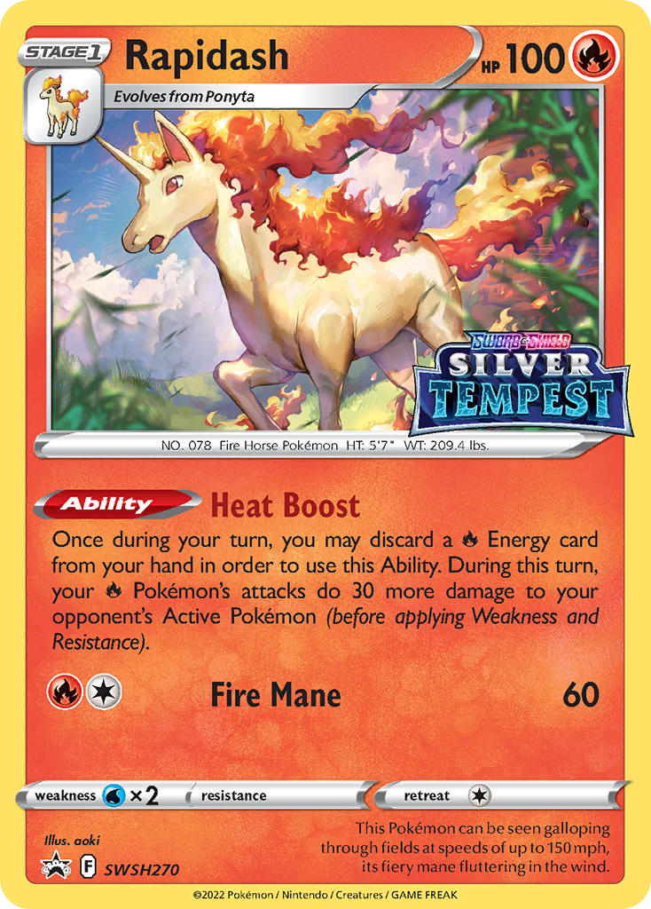 Rapidash – SWSH Black Star Promos