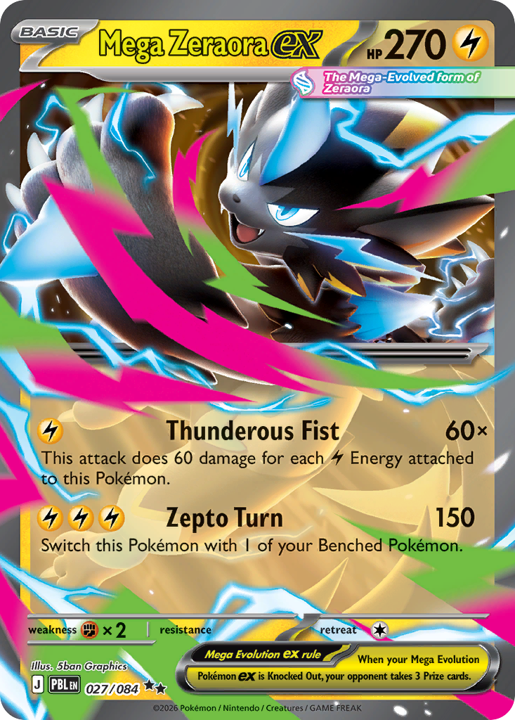 Mega Zeraora ex – Pitch Black