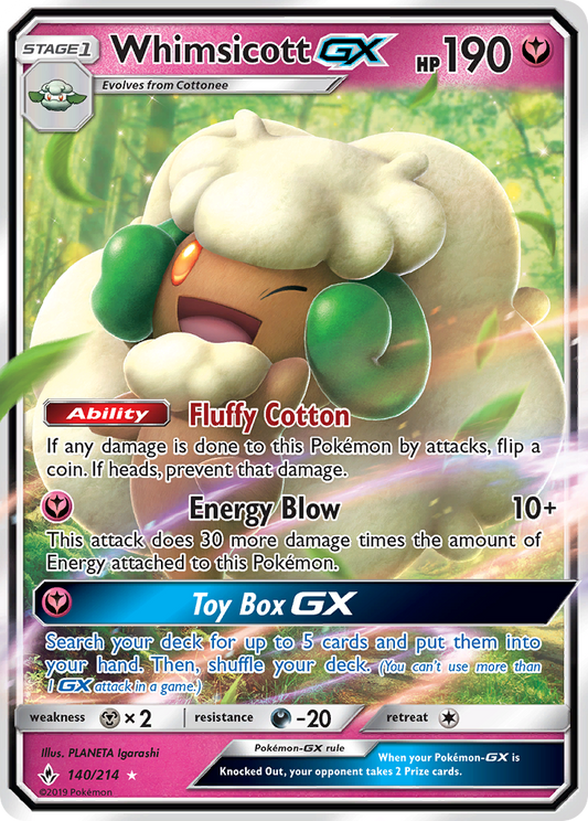 Whimsicott-GX – Unbroken Bonds