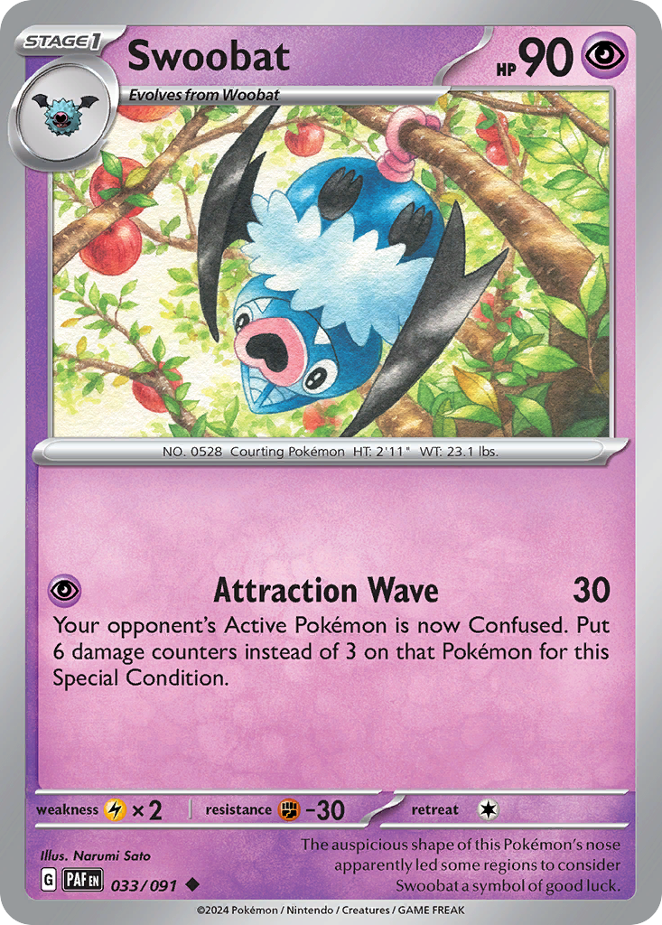 Swoobat – Paldean Fates