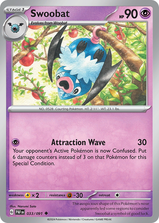 Swoobat – Paldean Fates