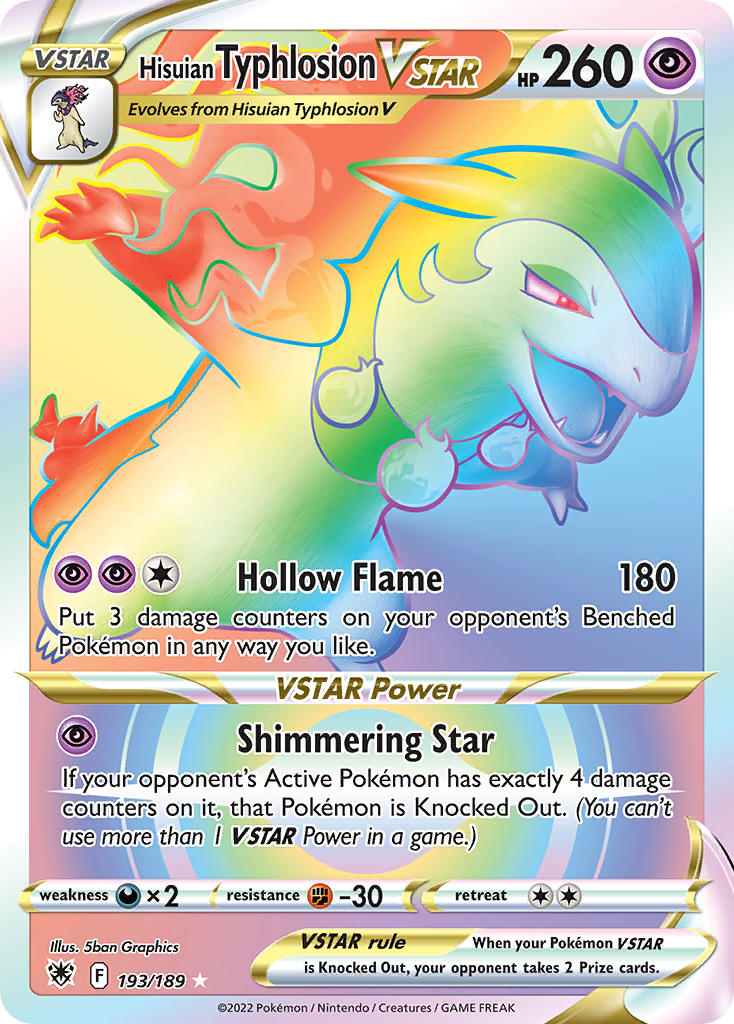 Hisuian Typhlosion VSTAR – Astral Radiance