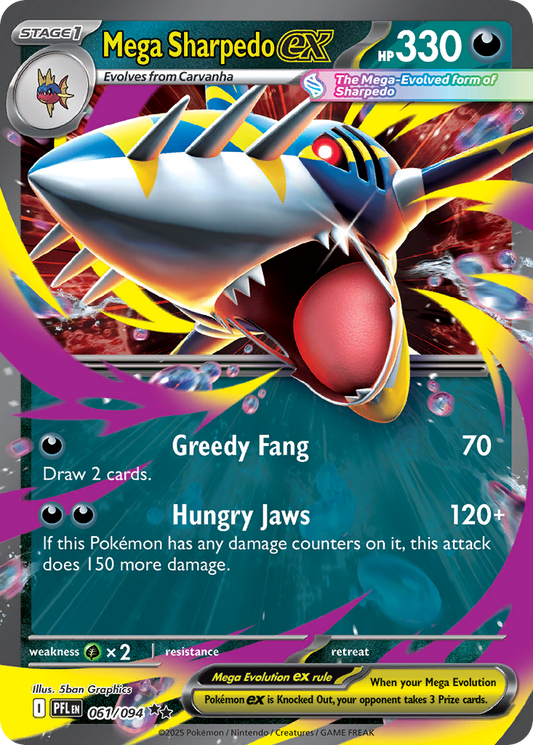 Mega Sharpedo ex – Phantasmal Flames